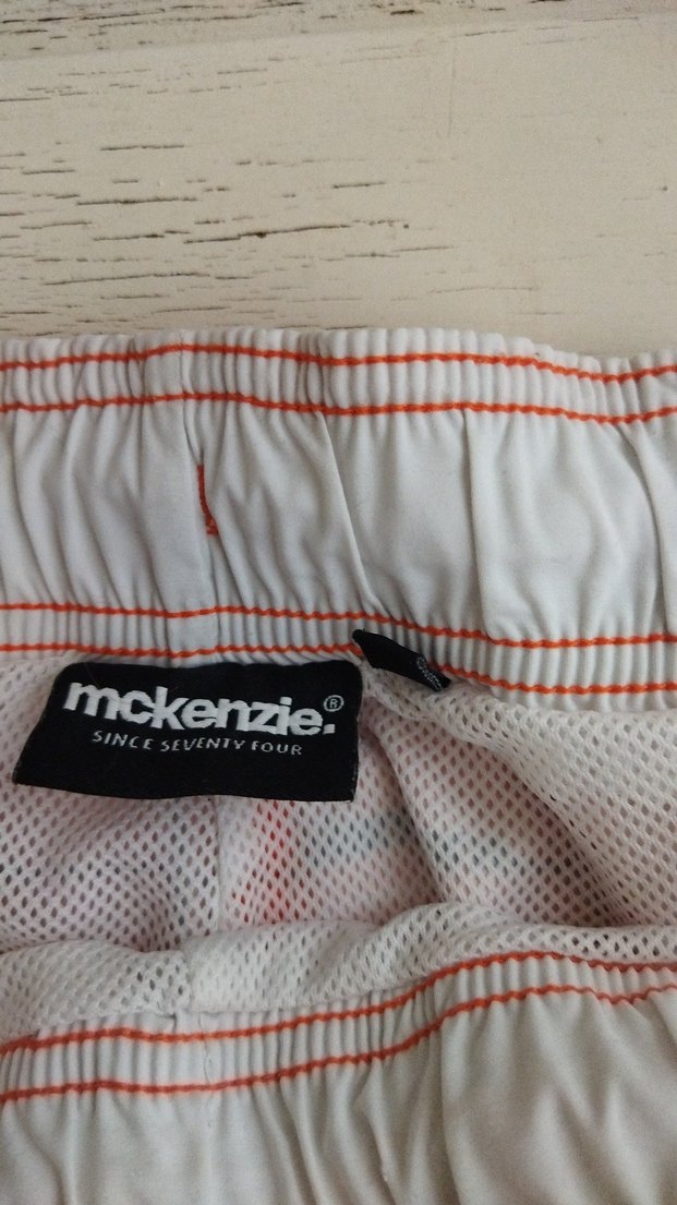 Turuncu Kareli Belden Bağlamalı Erkek Şort - Görsel 3