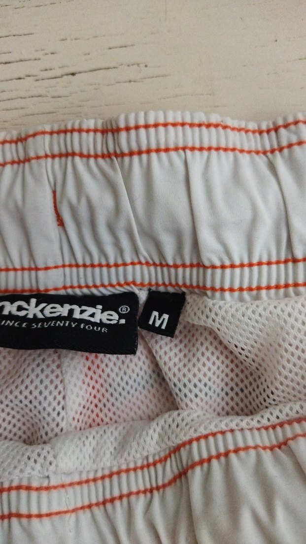 Turuncu Kareli Belden Bağlamalı Erkek Şort - Görsel 4