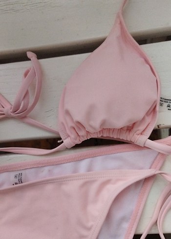 Pembe Mini İpli Bohem Bikini - Görsel 4