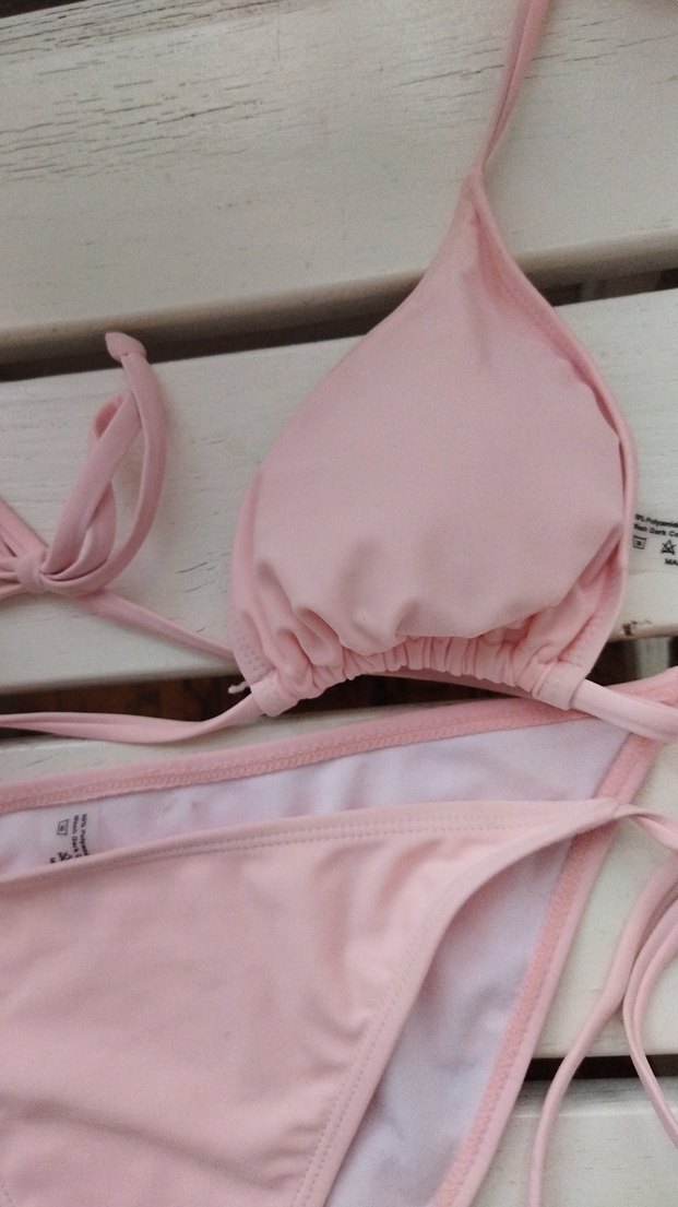 Pembe Mini İpli Bohem Bikini - Görsel 4