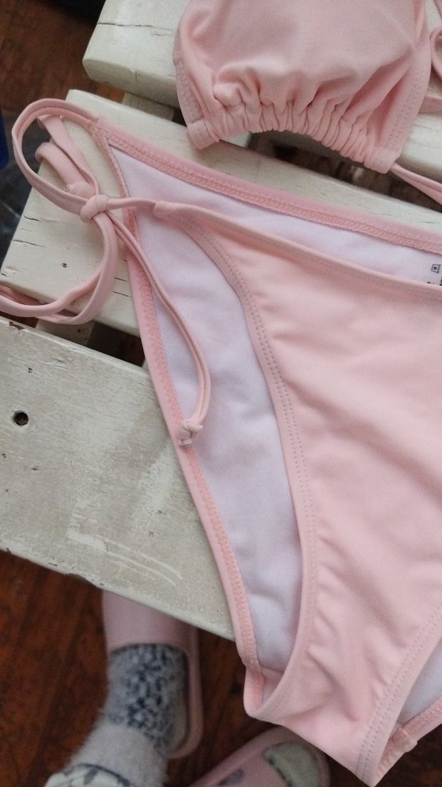 Pembe Mini İpli Bohem Bikini - Görsel 2