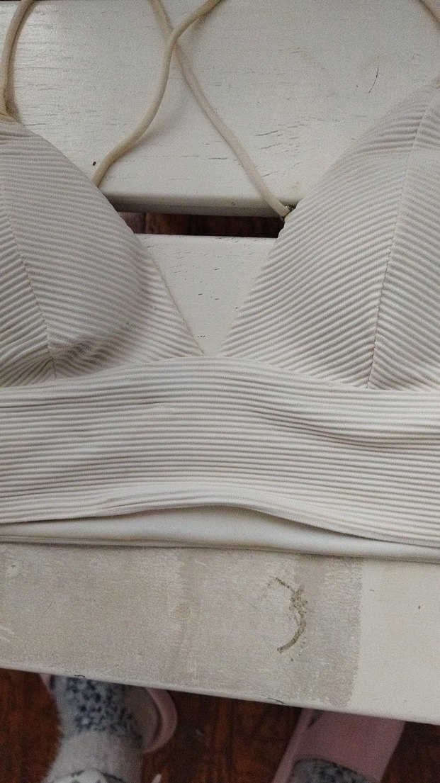 Beyaz Minimalist Bohem Midi Sütyen - Görsel 3