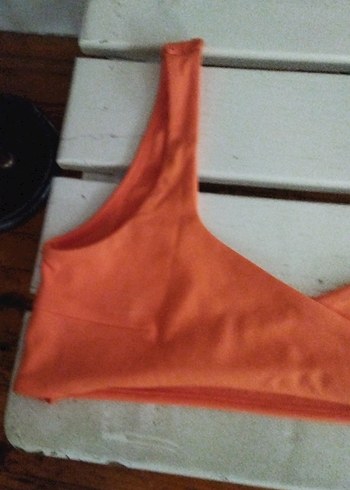 Turuncu Midi Spor Sütyeni - Görsel 2