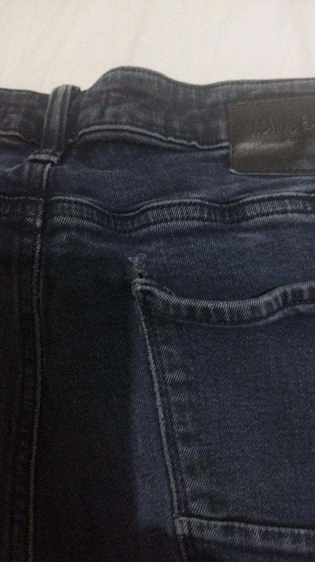 Erkek Koyu Mavi Dar Kesim Denim Pantolon - Görsel 4