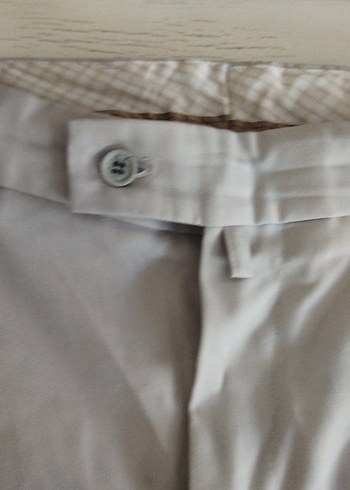 Gri Kemerli Erkek Keten Pantolon - Görsel 4