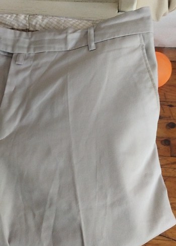 Gri Kemerli Erkek Keten Pantolon - Görsel 2