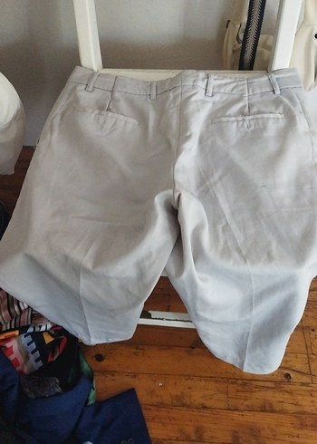 Gri Kemerli Erkek Keten Pantolon - Görsel 6