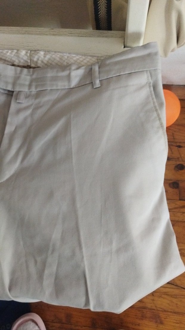 Gri Kemerli Erkek Keten Pantolon - Görsel 2