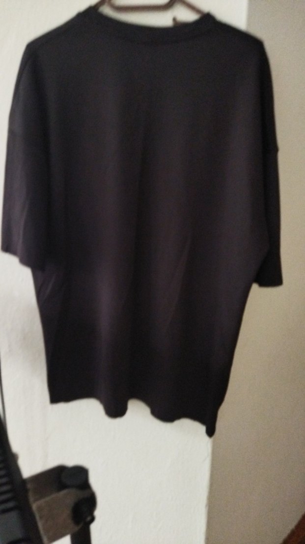 Erkek Siyah Oversize Tişört - Görsel 4