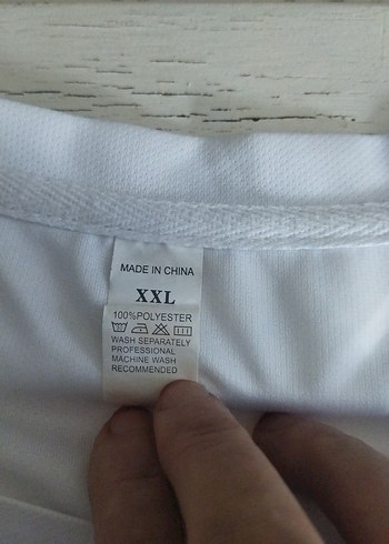 Beyaz Baskılı Kısa Kollu erkek tişört - Görsel 4