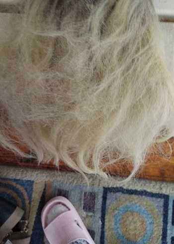 Kürk Detaylı Bej Yün Saç Aksesuarı - Görsel 4