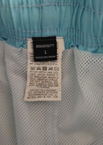 Mavi Palmiye Desenli Erkek Mini Şort - Görsel 6