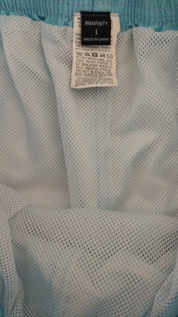 Mavi Palmiye Desenli Erkek Mini Şort - Görsel 5