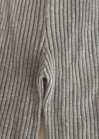 Gri Triko bayan pantolon - Görsel 6