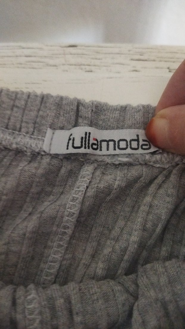 Gri Triko bayan pantolon - Görsel 4