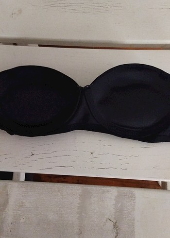 Siyah Minimalist Goth Sütyen - Görsel 3