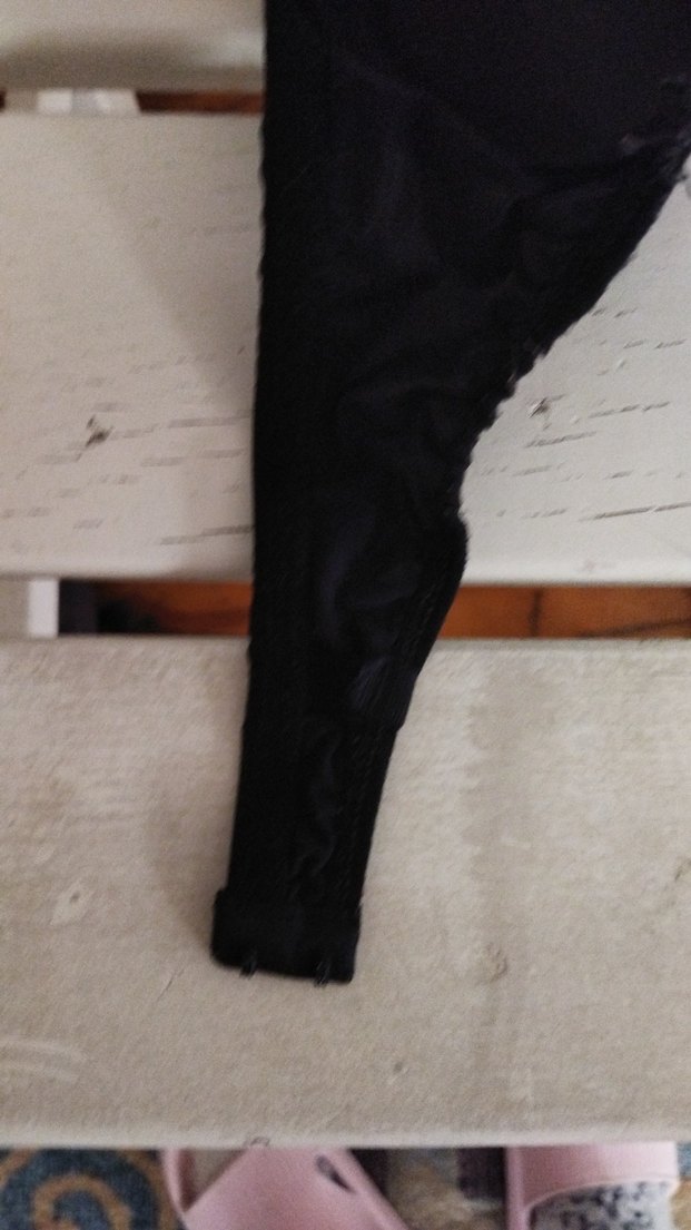 Siyah Minimalist Goth Sütyen - Görsel 4