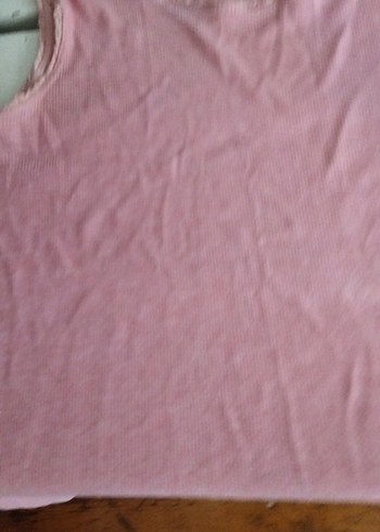 Pembe  Kolsuz tişört - Görsel 2