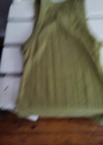 Kadın Haki Yüksek Yakalı Triko Atlet - Görsel 4