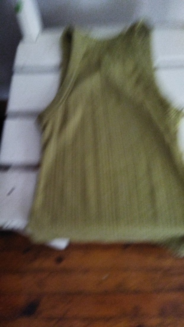 Kadın Haki Yüksek Yakalı Triko Atlet - Görsel 4