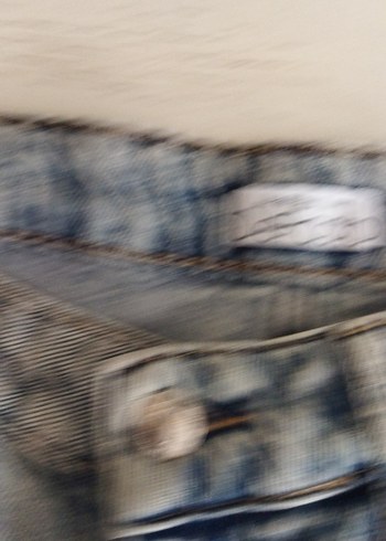 Kadın Gri Mavi Loose Fit Mini Denim Şort - Görsel 4