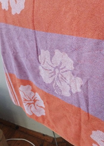 Pembe Pastel Bağlama Desenli Havlu - Görsel 4