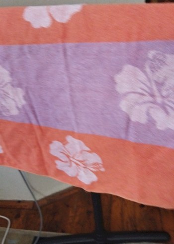 Pembe Pastel Bağlama Desenli Havlu - Görsel 2