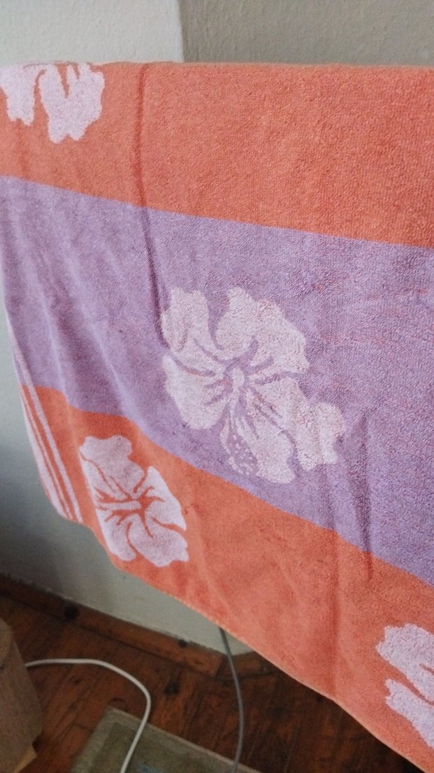 Pembe Pastel Bağlama Desenli Havlu - Görsel 4