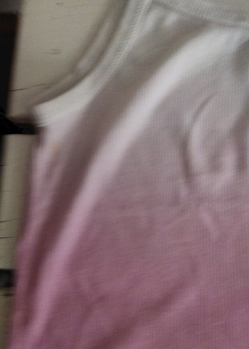 Pembe Beyaz Bağlama Desenli Mini Atlet - Görsel 4