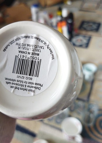 Beyaz Seramik Kupa - Görsel 4