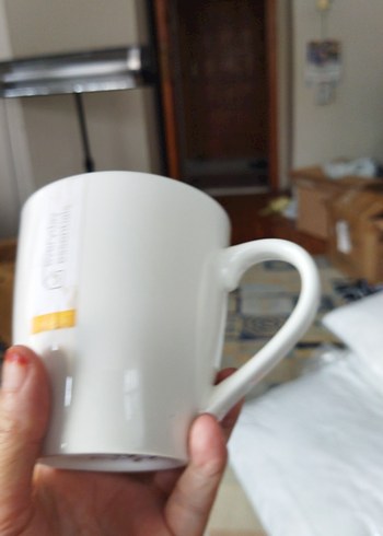 Beyaz Seramik Kupa - Görsel 2