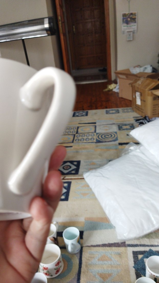 Beyaz Seramik Kupa - Görsel 3