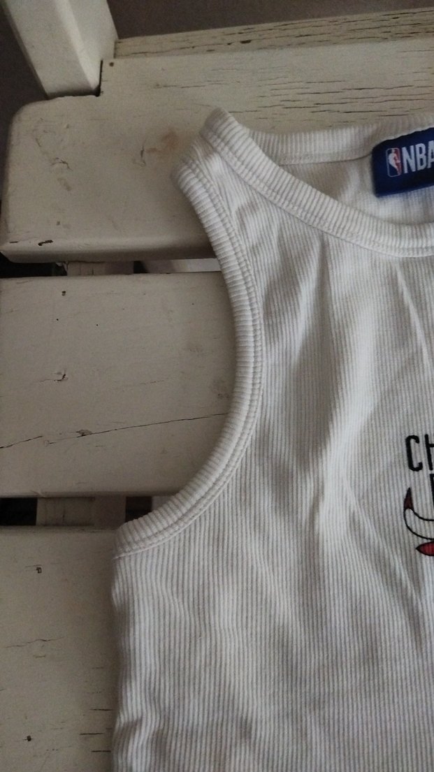 Beyaz Baskılı bayan tişört - Görsel 2