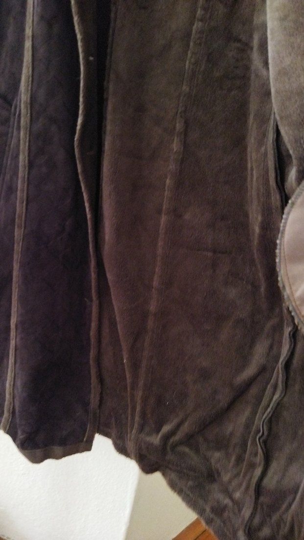 Kahverengi Kadın Süet Uzun manto - Görsel 5