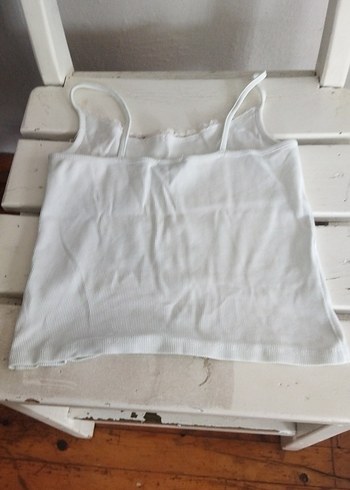 Beyaz Kız Çocuk Atlet - Görsel 4