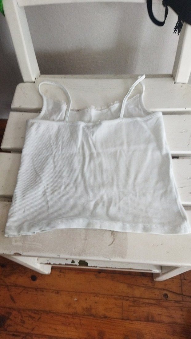 Beyaz Kız Çocuk Atlet - Görsel 4