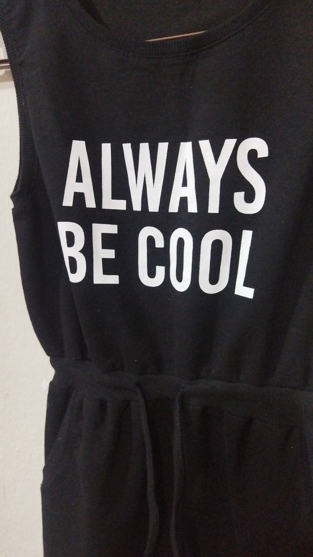 Siyah Baskılı Kemerli Midi Elbise - Görsel 2