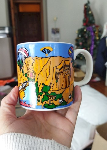 Renkli Fethiye Temalı Seramik Kupa bunun eşide var - Görsel 2