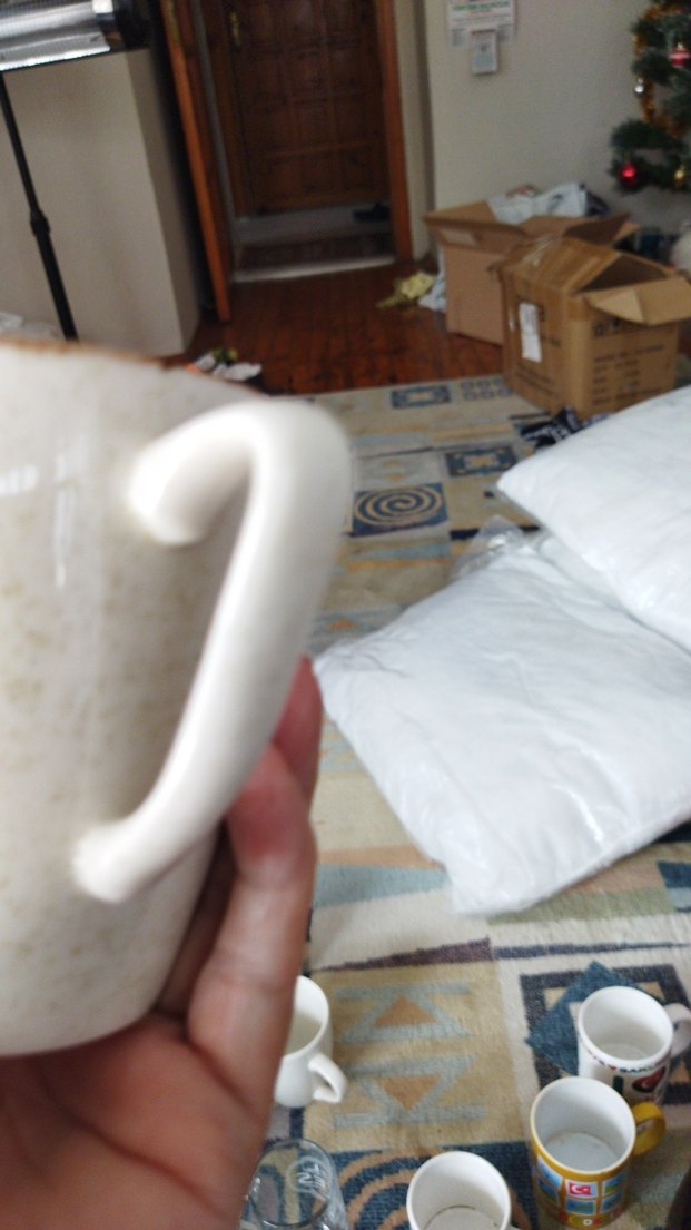 Beyaz Seramik Kupa - Görsel 4