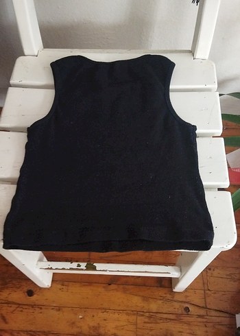 Siyah Erkek Çocuk Kolsuz Basic Yelek - Görsel 2