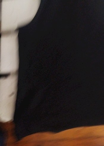 Siyah Boğazlı Kolsuz tişört - Görsel 3