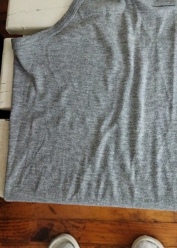 Gri Keten Salaş Atlet - Görsel 2