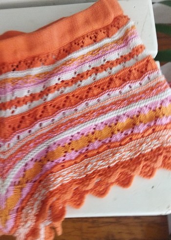 Dantel Detaylı Bohem Örgü Şort - Görsel 3