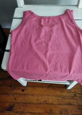 Pembe Baskılı Askısız Tişört - Görsel 5