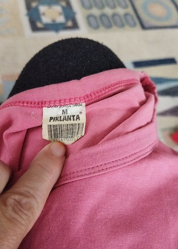 Pembe Baskılı Askısız Tişört - Görsel 6