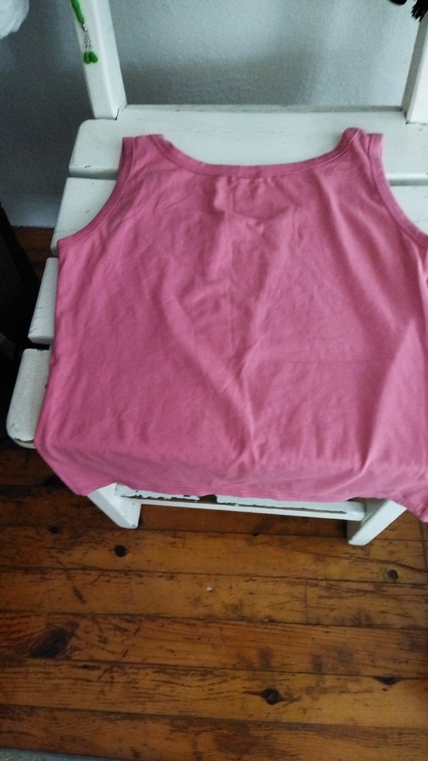 Pembe Baskılı Askısız Tişört - Görsel 5