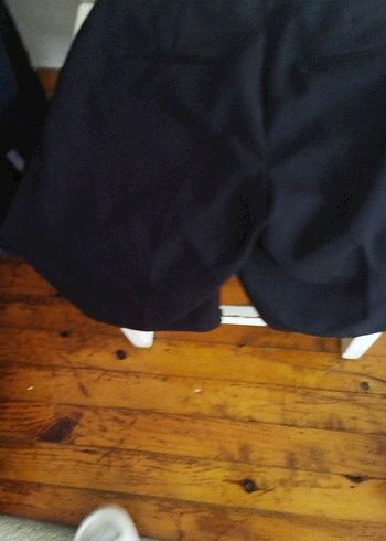 Siyah kumaş şort - Görsel 5