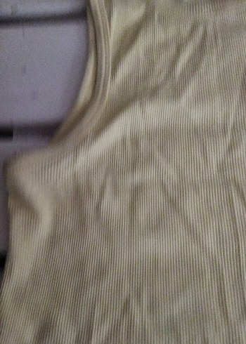 Bej  Pamuklu Atlet tişört - Görsel 2