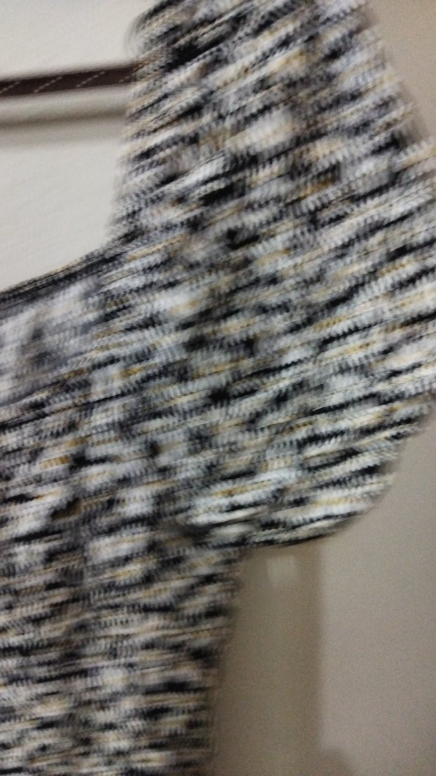 Kısa Kollu Mini Siyah Beyaz Desenli Elbise - Görsel 4