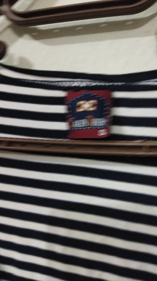 Kadın Siyah Beyaz Çizgili Kısa Kollu Tişört - Görsel 4